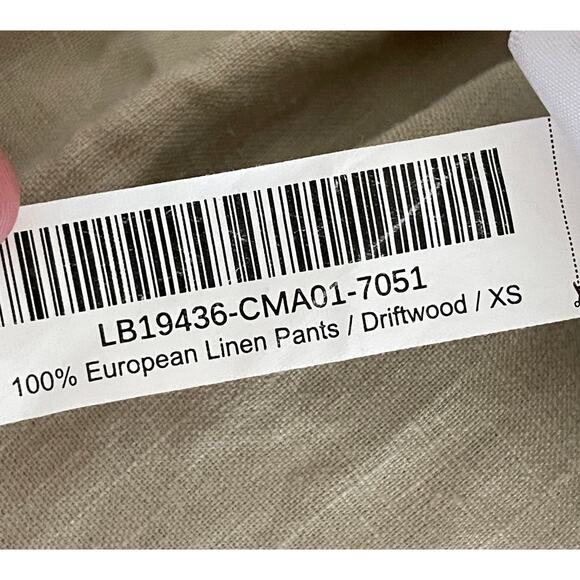 Quince 100% European Linen Pants Driftwood Bridge XS Beachy Lagenlook Resort - Picture 10 of 11